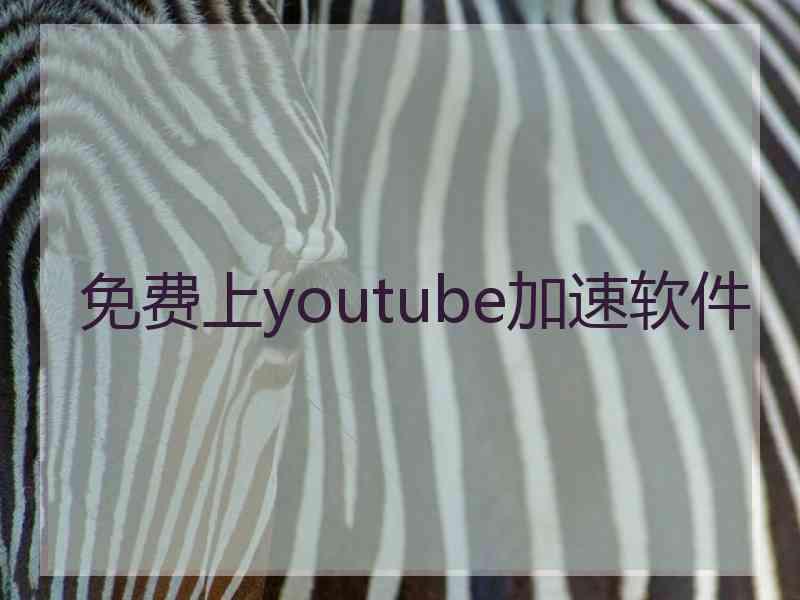 免费上youtube加速软件