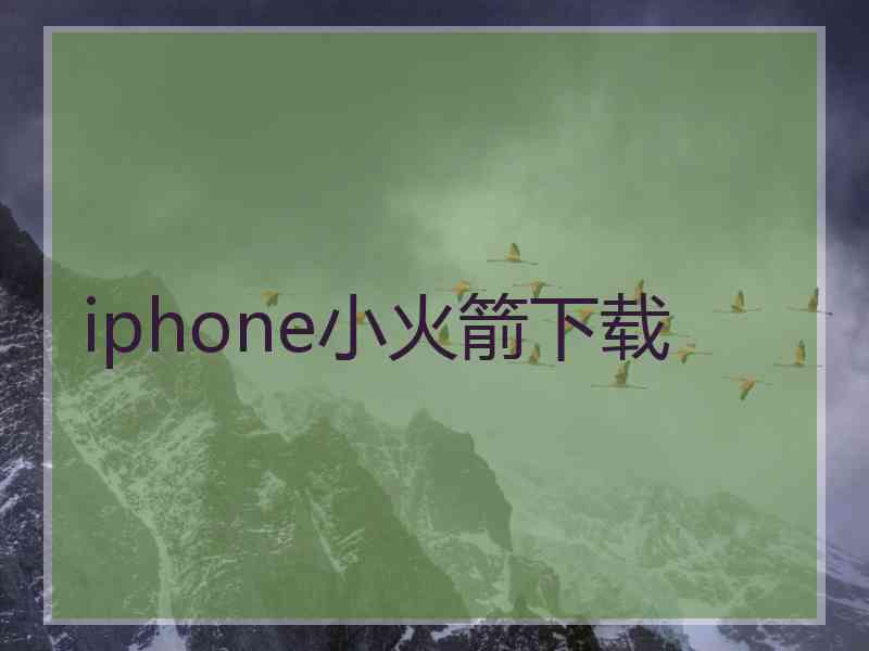 iphone小火箭下载