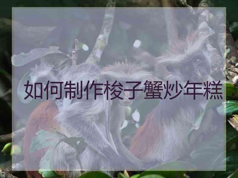 如何制作梭子蟹炒年糕